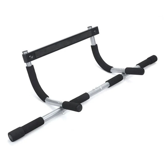 Doorway Pull-Up Bar – No Drilling Required Chin-Up Bar with Padded Multi-Grip Handles, Fits 61–81cm Frames – Heavy-Duty Foldable Upper Body Trainer
