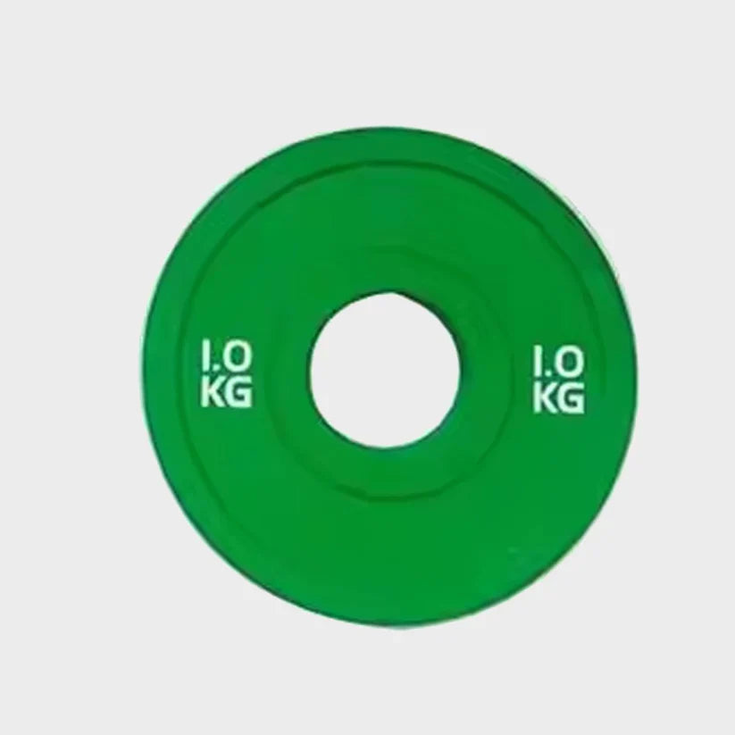 Color Coded Olympic Bumper Plate – Fractional Weight Plates for Cross Training & Strength Workouts, Durable Rubber, Easy ID Home Gym Plates