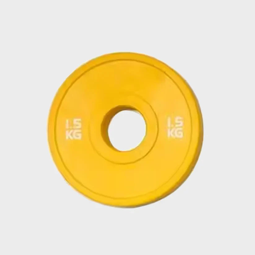 Color Coded Olympic Bumper Plate – Fractional Weight Plates for Cross Training & Strength Workouts, Durable Rubber, Easy ID Home Gym Plates