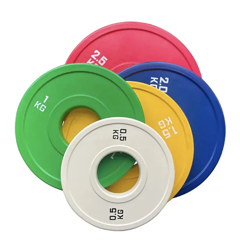 Color Coded Olympic Bumper Plate – Fractional Weight Plates for Cross Training & Strength Workouts, Durable Rubber, Easy ID Home Gym Plates