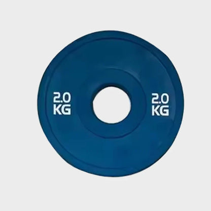 Color Coded Olympic Bumper Plate – Fractional Weight Plates for Cross Training & Strength Workouts, Durable Rubber, Easy ID Home Gym Plates