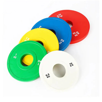 Color Coded Olympic Bumper Plate – Fractional Weight Plates for Cross Training & Strength Workouts, Durable Rubber, Easy ID Home Gym Plates