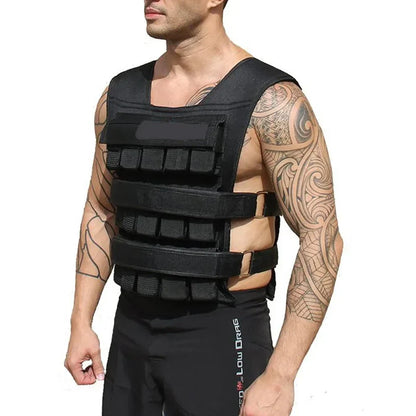 30KG Adjustable Weighted Vest for Men & Women – Heavy-Duty Strength, Running & Cardio Training Vest – Secure Fit for Gym, CrossFit & Endurance Workouts